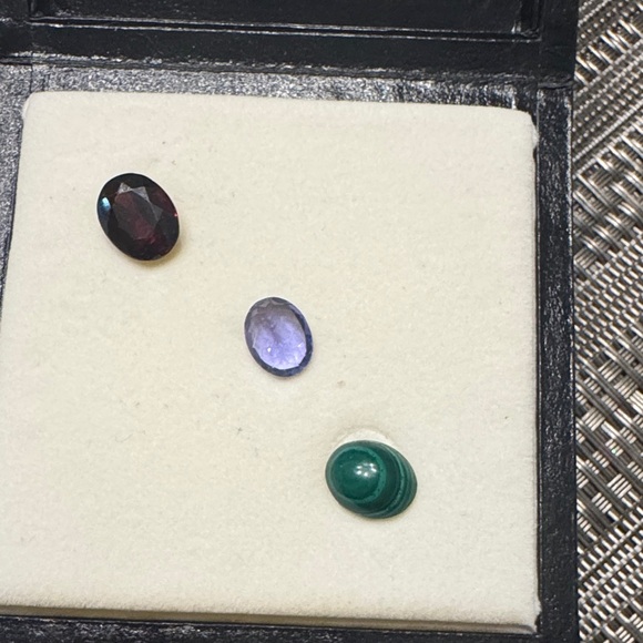 Trio of Gemstones - Purple, Green, and Dark Red,New Products : American Fashion Style Bags On Sale